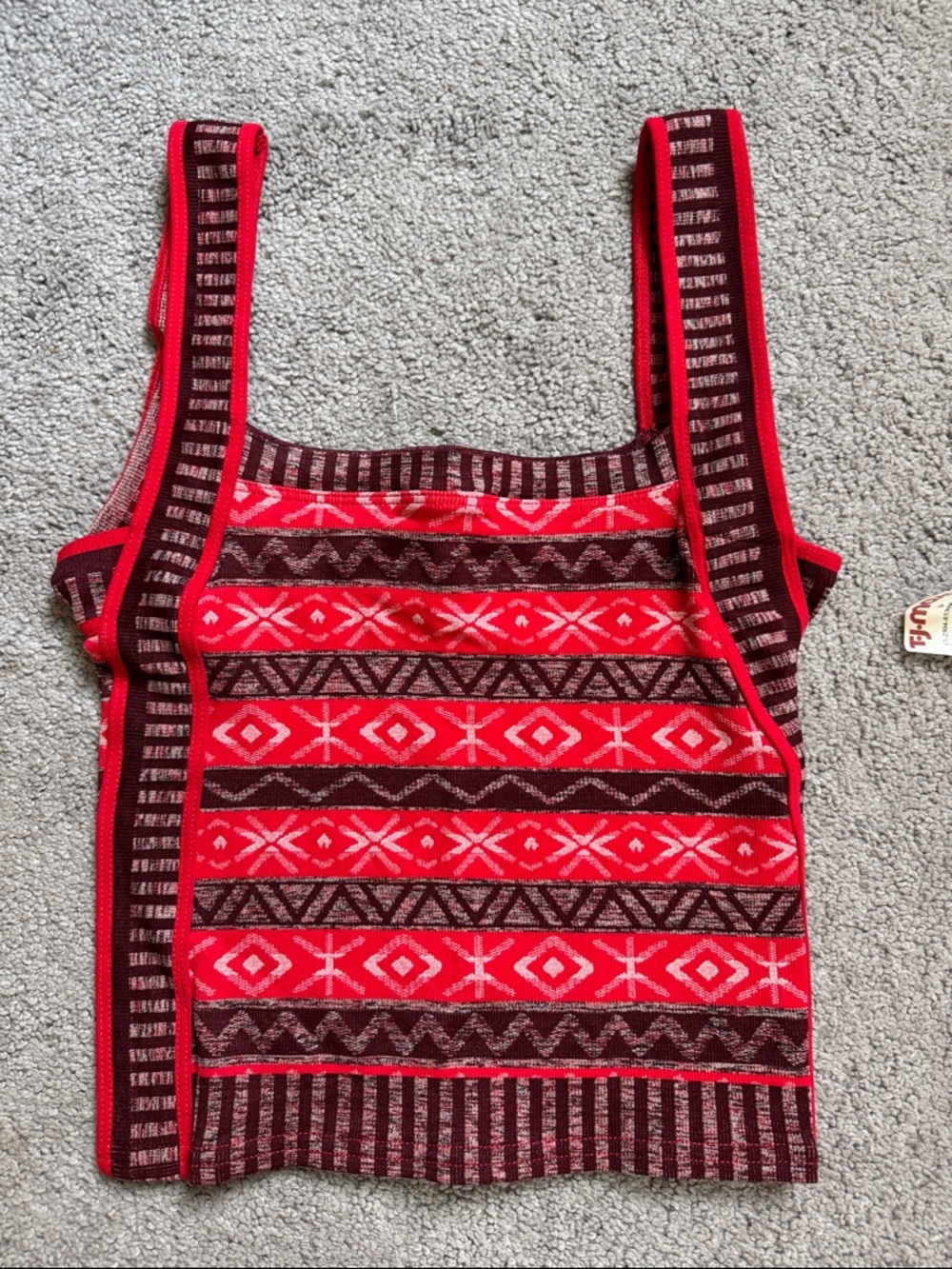 Free People Movements Aztec Knit Tank Top